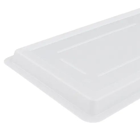 Tapa de Caja Blanca para Almacenamiento de Polipropileno 12 x 18 Pulgadas MASTER CHEF SBL4302PP