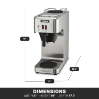 Estacion para Cafe 2 Calentadores 110V WARING WCM50 2