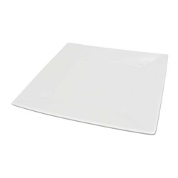 Plato Cuadrado de Ceramica de Borde Ancho de 22 Centimetros TIPS CT809 2