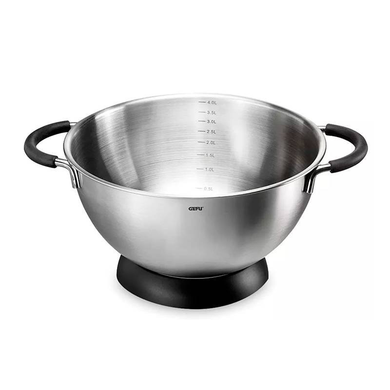 Bowl Mezclador Inoxidable 24 cm / 4L con Base Antideslizante GEFU 28140