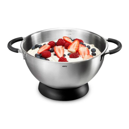 Bowl Mezclador Inoxidable 24 cm / 4L con Base Antideslizante GEFU 28140