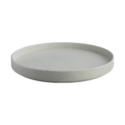 Plato Orion esmalte reactivo diseno rustico gris moteado de 27.9 cm CORONA PA1940992812