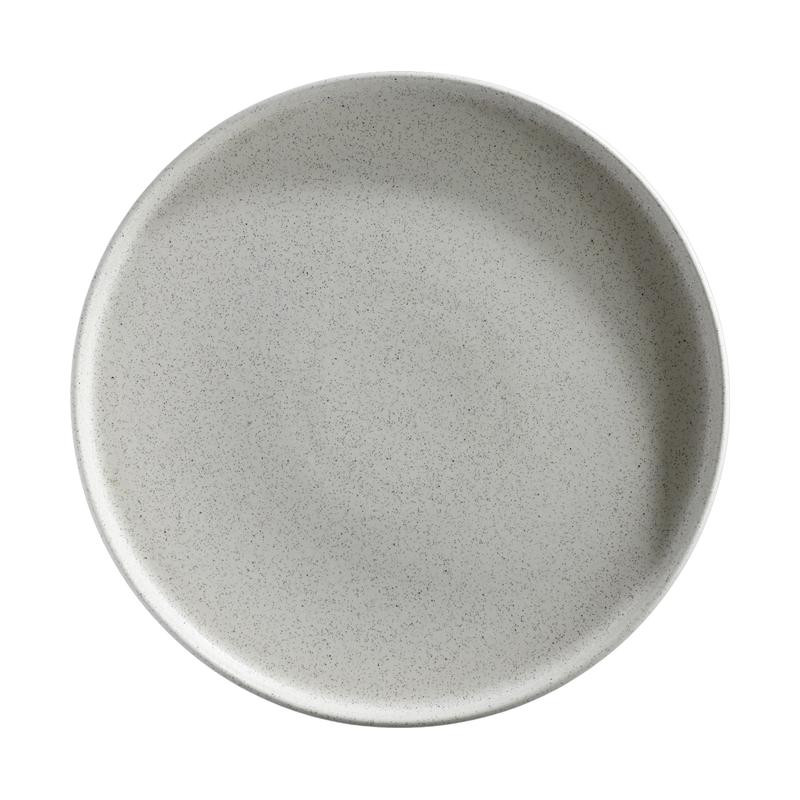 Plato Orion esmalte reactivo diseno rustico gris moteado de 27.9 cm CORONA PA1940992812