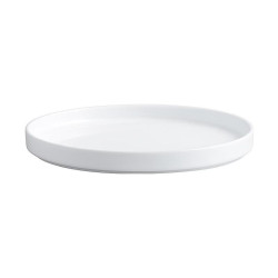 Plato plano redondo diseno rustico color Blanco de 27.9 cm CORONA PA1101992812