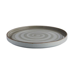 Plato Artisan estilo rustico Elegante color gris espiral 20.4 cm CORONA PA1607992012