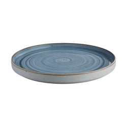 plato Artisan estilo rustico Elegante de color azul espiral 20.4 cm CORONA PA1604992012