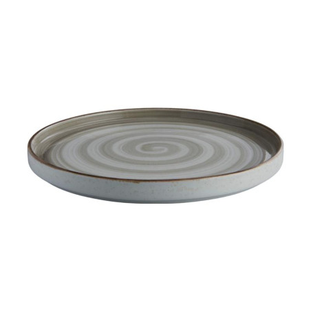 Plato Artisan estilo rustico moderno gris espiral 15.7 cm CORONA PA1607991512
