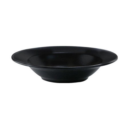 Plato Pluto para pasta reactivo estilo clasico sofisticado negro 517 ml CORONA PP1941903912