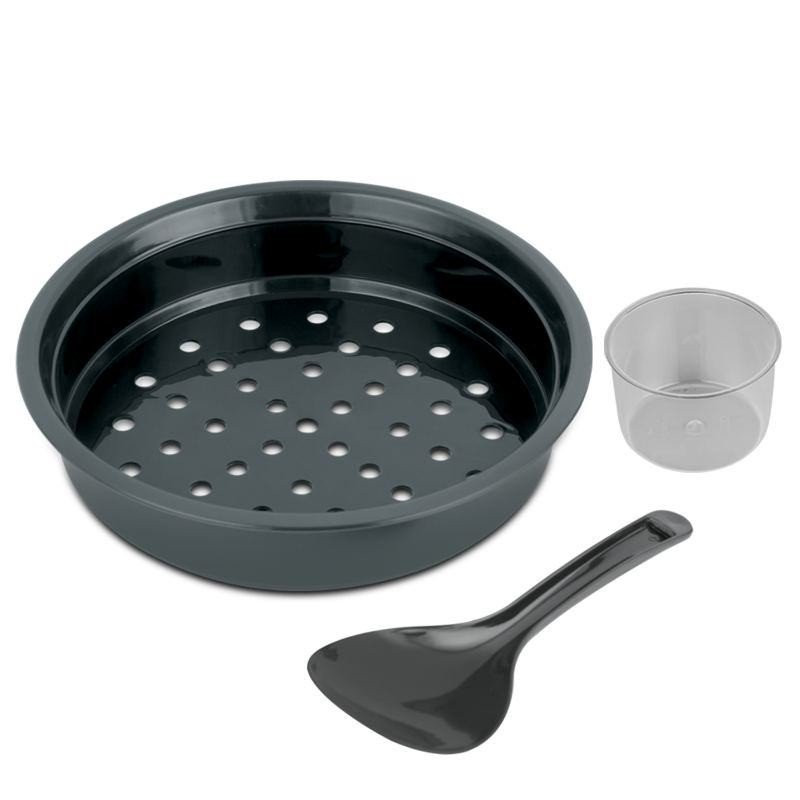 Olla Arrocera Antiadherente con Vaponera de 10 Tazas de Color Negro BLACK DECKER RC620B