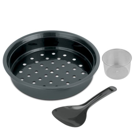 Olla Arrocera Antiadherente con Vaponera de 10 Tazas de Color Negro BLACK DECKER RC620B