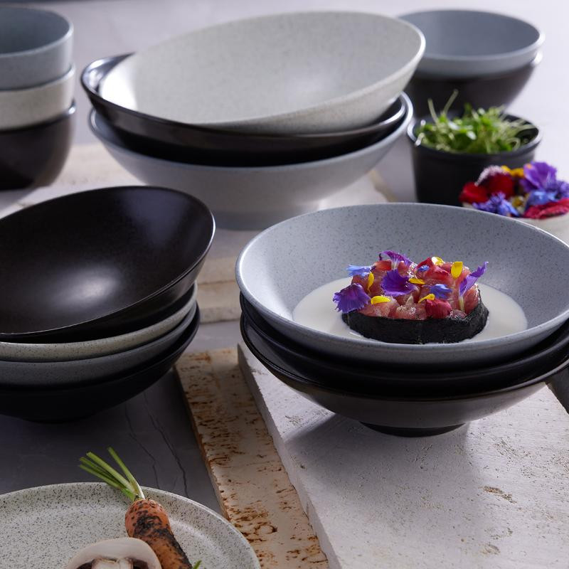 Bowl Orion acabado reactivo gris estilo moderno exclusivo 524 ml CORONA PA1940923224