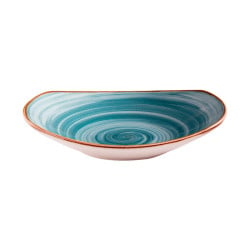 Bowl Artisan azul estilo exclusivo borde dorado moderno 1014.8 ml CORONA PP1604723812