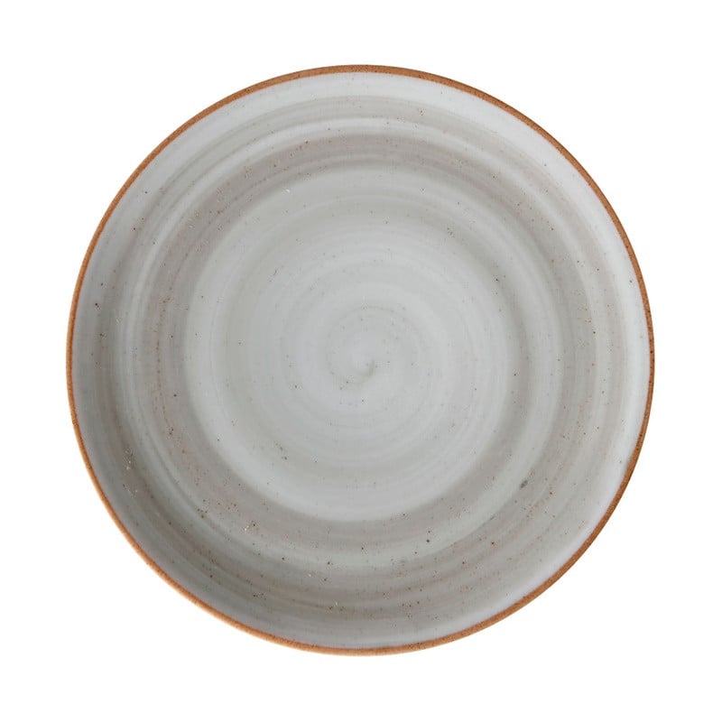 Plato plano Coupe Artisan gris acabado de lujo 28.4 cm CORONA PA1607712812