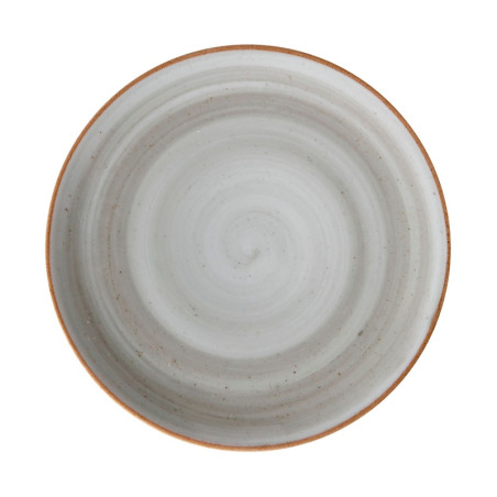 Plato plano Coupe Artisan gris acabado de lujo 28.4 cm CORONA PA1607712812