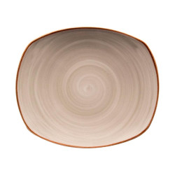 Plato plano Artisan gris elaborado exclusivo de lujo 29.6 cm CORONA PP1607722912