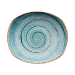 Plato plano Artisan azul elaborado exclusivo de lujo 25.4 cm CORONA PP1604722612