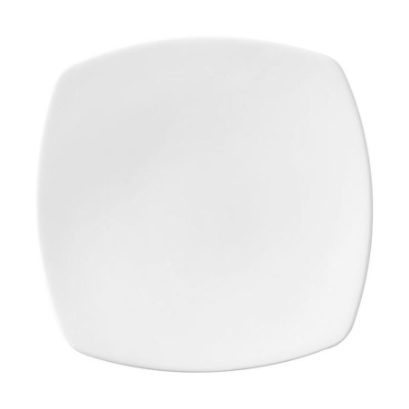 Plato plano Actualite cuadrado blanco acabado exclusivo 20.5 cm CORONA PA1101912024