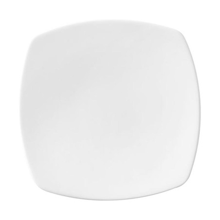 Plato plano Actualite cuadrado blanco acabado exclusivo 17.6 cm CORONA PA1101911524
