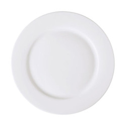 Plato plano Actualite redondo blanco estilo minimalista 16.2 cm CORONA PA1101901424