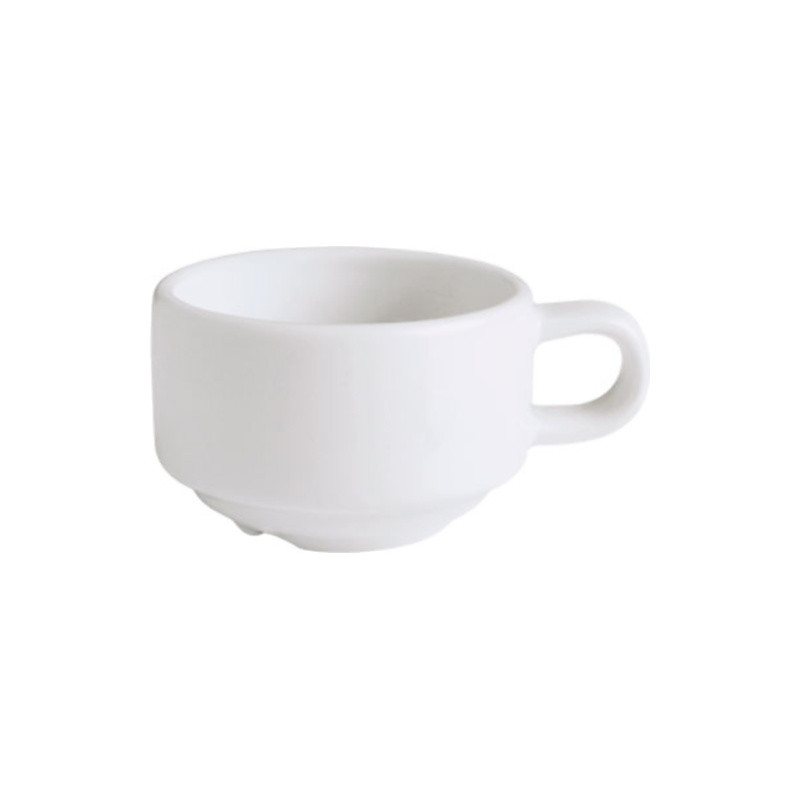Taza para cafe actualite porcelana blanca clasica 87 ml CORONA PA1101904024
