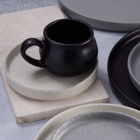 Taza Pluto reactivo estilo rustico negro 276.6 ml CORONA PP1941404312