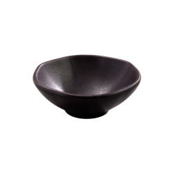 Salsera Pluto ancestral irregular porcelana negra 40.6 ml CORONA PA1941897212