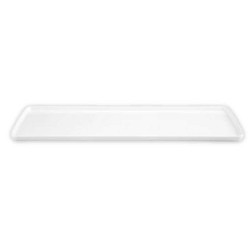 Bandeja Rectangular Lisa de Melamina de 19.5 x 7 Pulgadas, Color Blanco MASTER CHEF B598 2