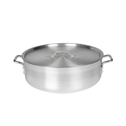Olla de Aluminio con Braseros de 24 Cuartos con Tapa THUNDER ALSKBP005