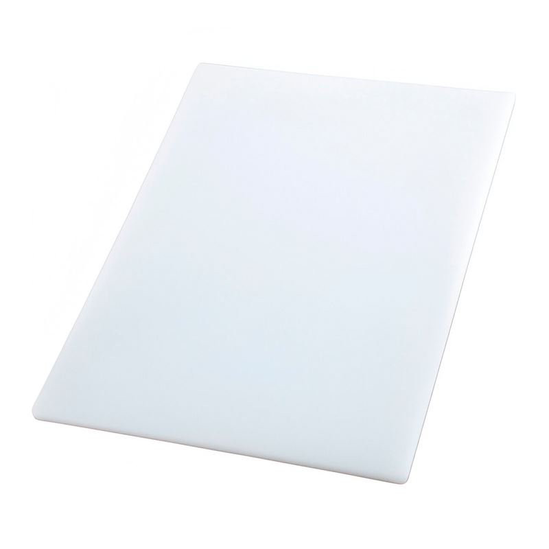Tabla de Polipropileno para Picar de 18 x 24 Pulgadas, Color Blanco MASTER CHEF 1824WH