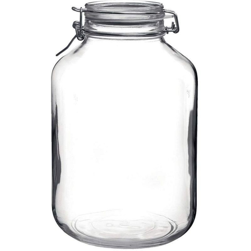 Frasco de Vidrio Transparente con Abrazadera 450 ml TIPS A-175-1-06