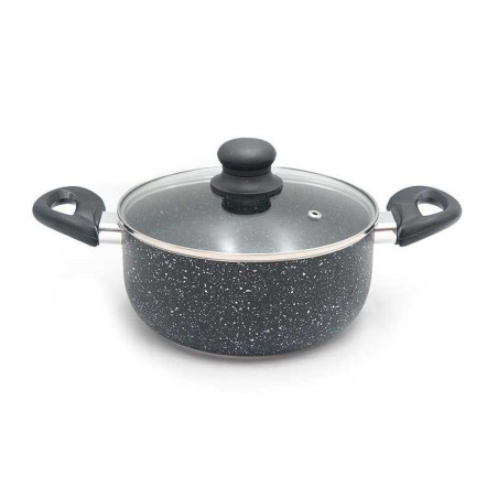 Olla con Agarradera con Tapa de Vidrio de 20 Centimetros TIPS WZG-015-1