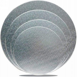 Disco Redondo Plateado de 8 Pulgadas 25 Unidades. TIPS E-079