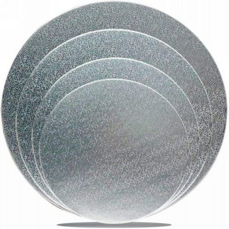 Disco Redondo Plateado de 8 Pulgadas 25 Unidades. TIPS E-079