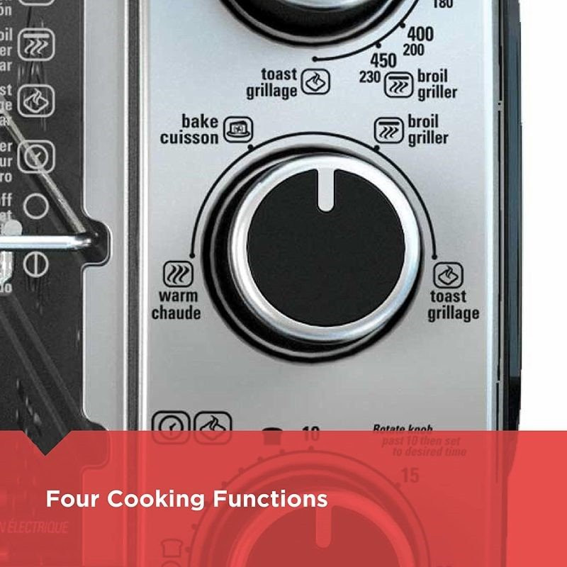 Horno Tostador de 6 Rebanadas Plateado BLACK DECKER TO1950SBD
