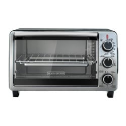 Horno Tostador de 6 Rebanadas Plateado BLACK DECKER TO1950SBD