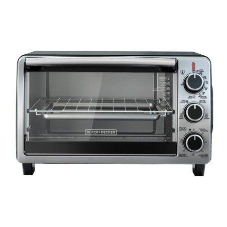 Horno Tostador de 6 Rebanadas Plateado BLACK DECKER TO1950SBD