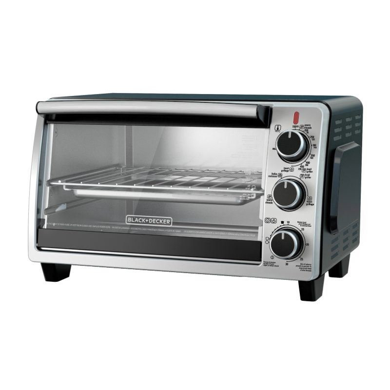 Horno Tostador de 6 Rebanadas Plateado BLACK DECKER TO1950SBD