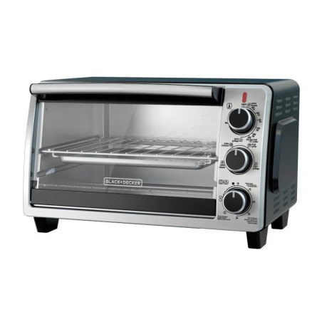Horno Tostador de 6 Rebanadas Plateado BLACK DECKER TO1950SBD