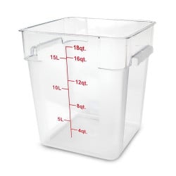 Contenedor Cuadrado de Policarbonato de 18 Litros THUNDER PLSFT018PC