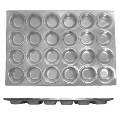 Molde para Cupcakes de Aluminio de 24 Cavidades. THUNDER ALKMP024