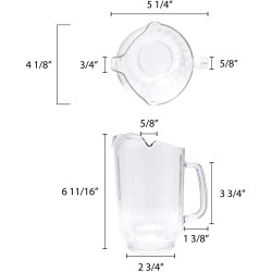 Pichel Policarbonato con 3 Picos de 32 Onzas THUNDER PLWP032CL 2