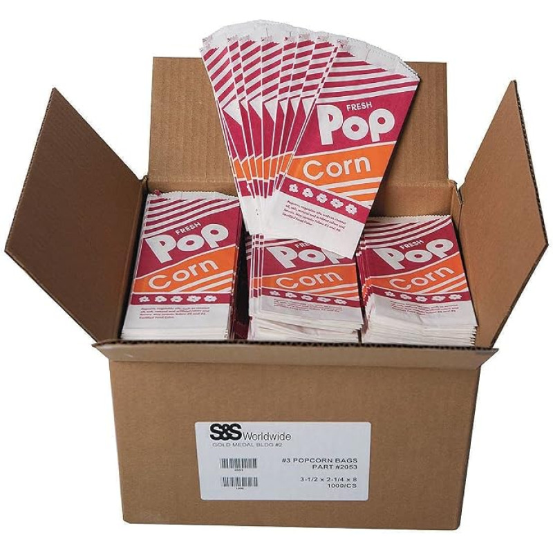 Bolsa para Palomitas 2, Paquete de 100 Unidades GOLD MEDAL 2052/HJ