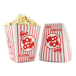Caja de Carton para Palomitas de 85 Onzas, Paquete de 25 Unidades GOLD MEDAL 2485/HJ 2