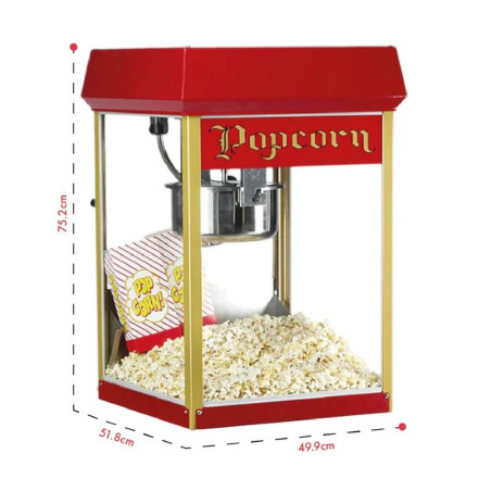 Maquina Para Popcorn 8 Oz. GOLD MEDAL 2408