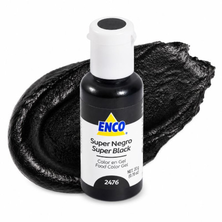 Colorante en Gel Super Negro 20 gramos ENCO 2476/1208