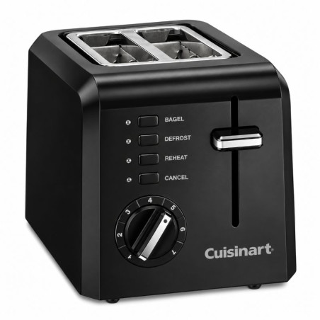 Tostador Compacto para 2 Rebanadas Negro CUISINART CPT-122BK