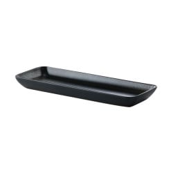 Bandeja rectangular pluto sofisticada negra 36 x 14 cm CORONA PP1941497712