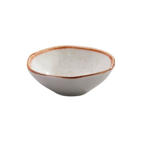 Salsera Artisan beige borde irregular dorado 40.6 ml CORONA PA1605897212