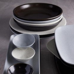 Bowl Pluto reactivo negro estilo moderno sofisticado 1195 ml CORONA PA1941837512 2