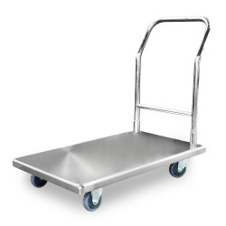 Carretilla de Acero Inoxidable de 33 x 21 x 35 Pulgadas QUANTUM PRO TR-33